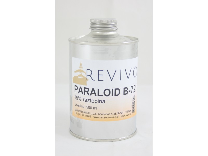 PARALOID B 72 acrylic resin in ethyl acetate, 15 %   500 ml