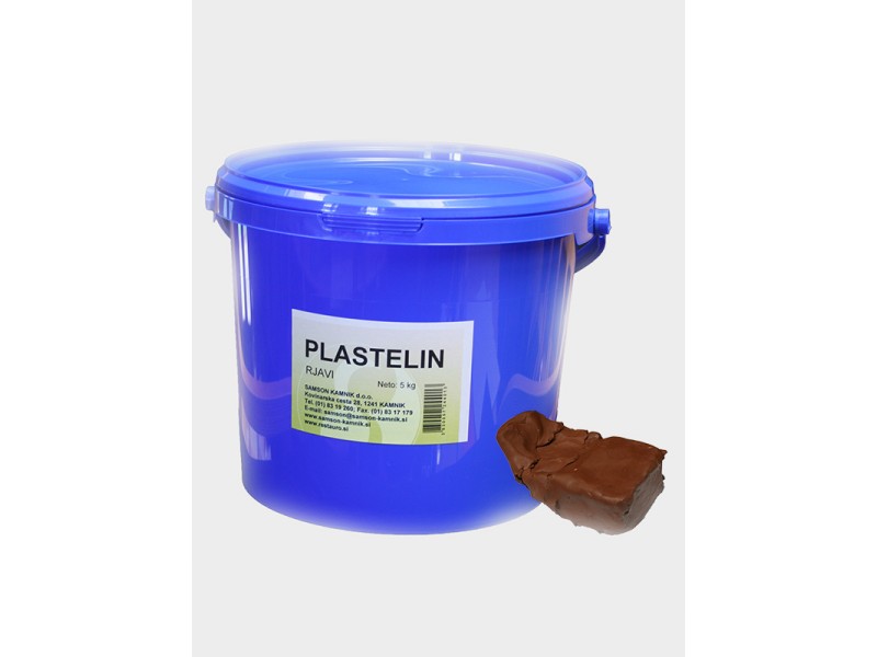 Plasticine, brown 5kg