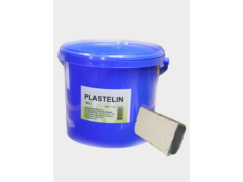 Plasticine, white 5kg