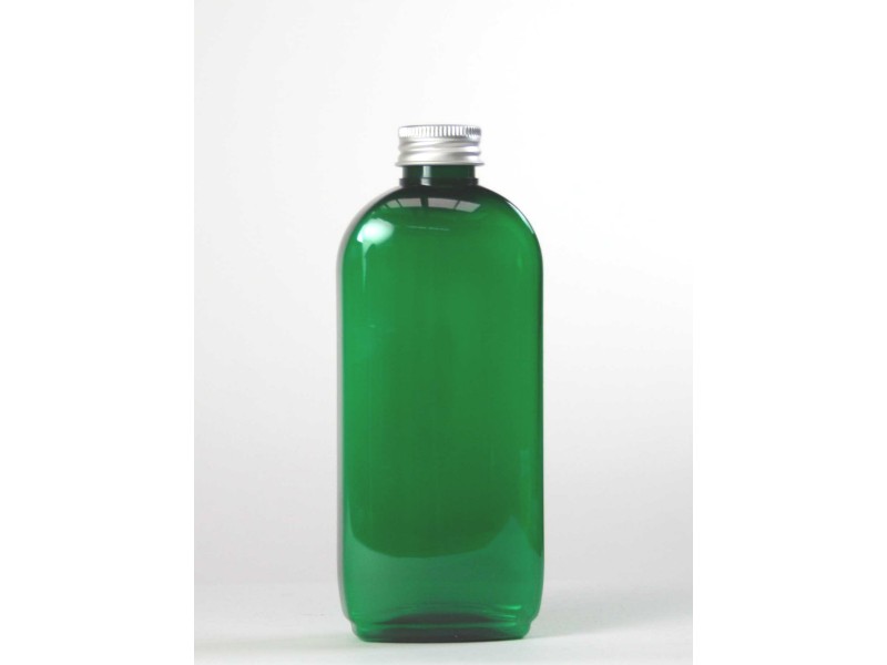 PET plastic bottle green with ALU lid  200 ml