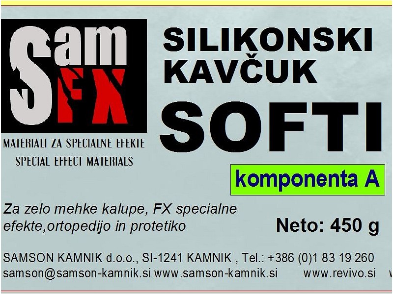 Silikonski kavčuk SOFTI gel  450 g + 450 g